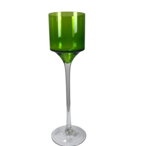 Glass Green Transparent Candlestick 54.5cm