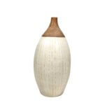 White ceramic floor vase
