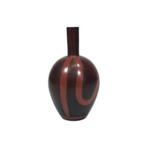 Burgundy Red Glass Decorative Vase Red Bordeaux Decorative Glass Vase Large Floor or Dining Table Vase