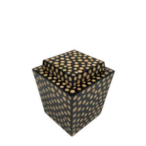 Wooden Box Decorative Black Gold Decorative Storage Boxes with Lid Square Large Box