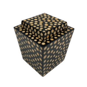 Ξύλινο Κουτί Διακοσμητικό Μαύρο Χρυσό Κουτια διακοσμητικα αποθηκευσησ με καπακι Τετραγωνο κουτι μεγαλο
